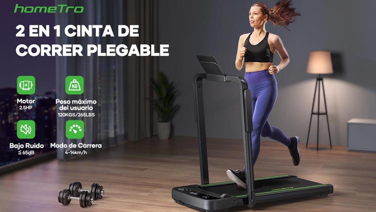 Cinta de correr HomeTro 2 en 1 - www.comprarcintadecorrer